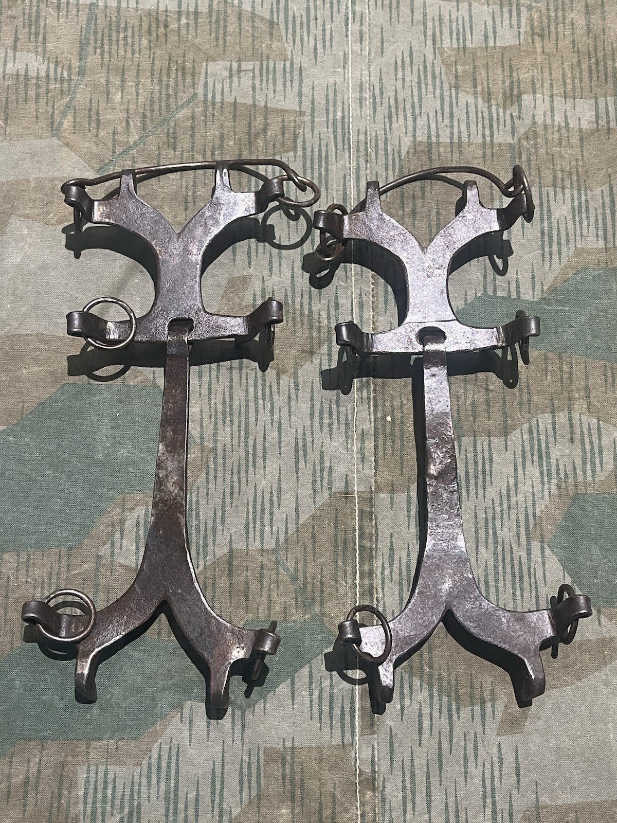 Original WW2 German Gebirgsjäger Mountain Climbing Boot Spikes Attachments