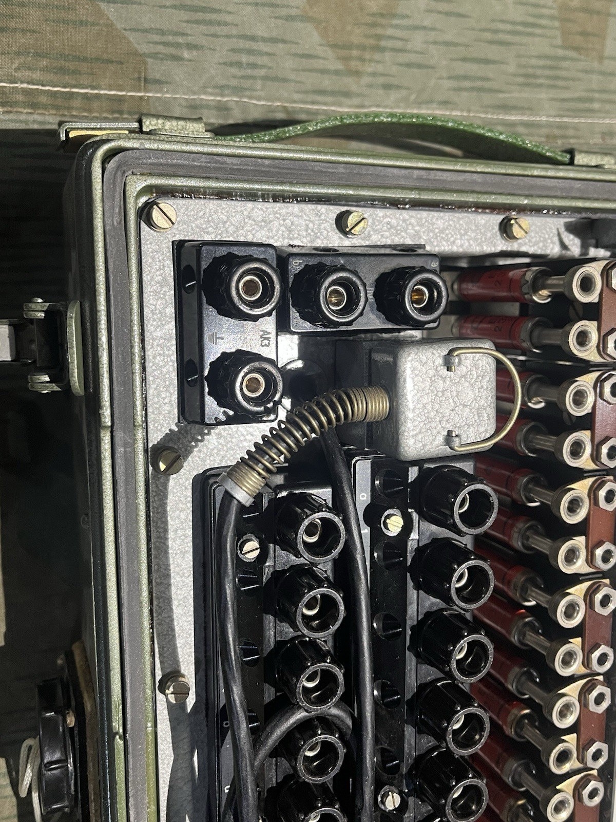Post WW2 German Field Phone Switchboard High Voltage Protection Board OB62 - Image 2