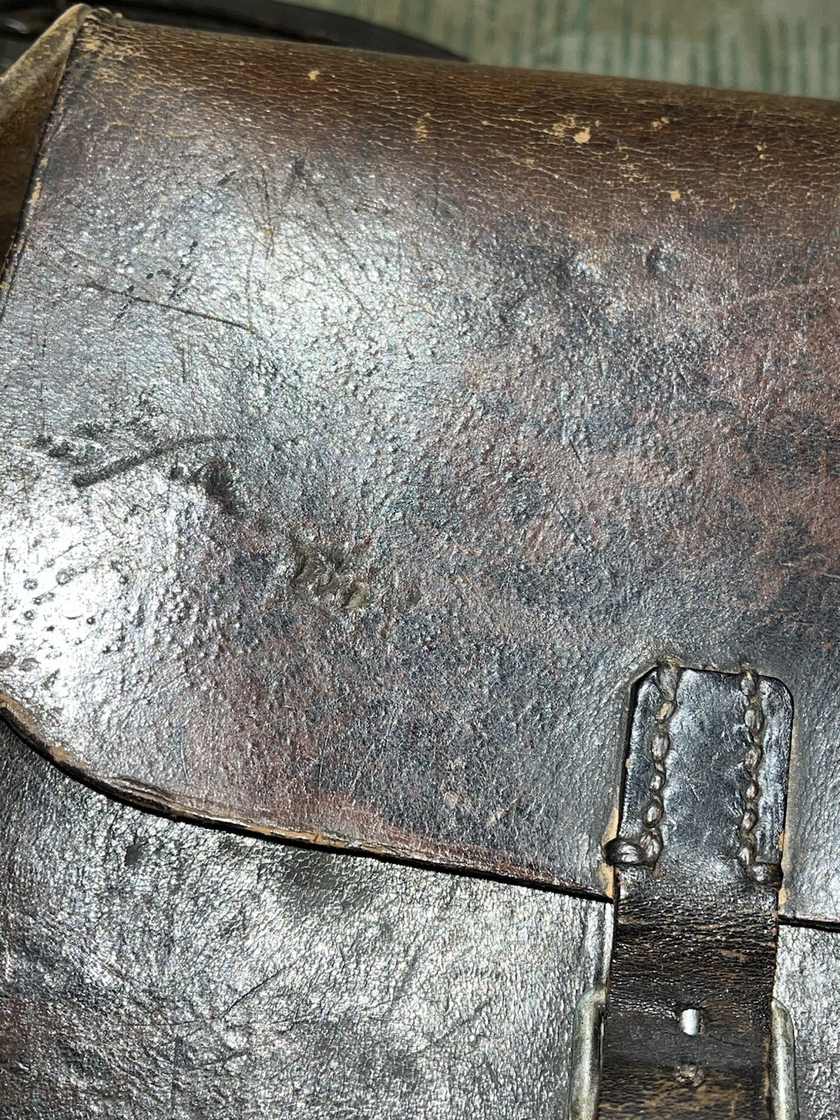 Original WW2 German FF33 Field Telephone / Radio Signal Tool Pouch Marked BMN 41 - Image 3