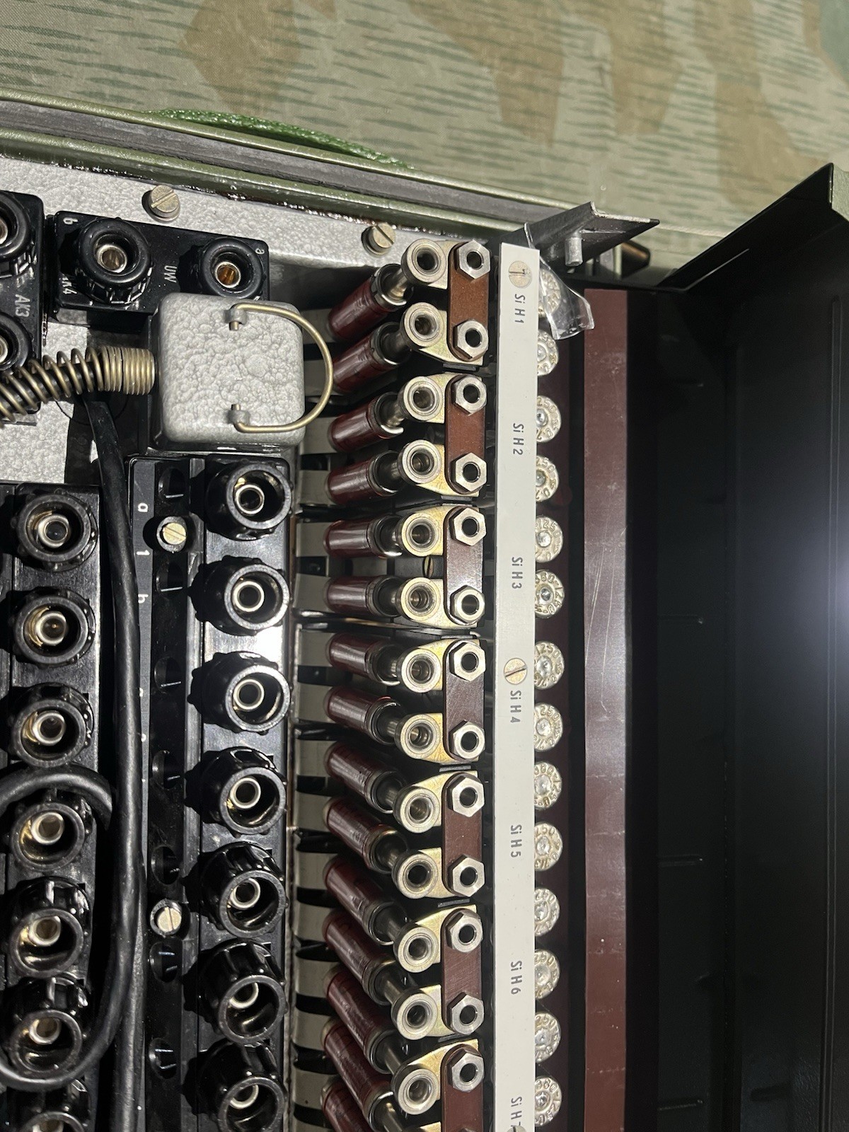 Post WW2 German Field Phone Switchboard High Voltage Protection Board OB62 - Image 4