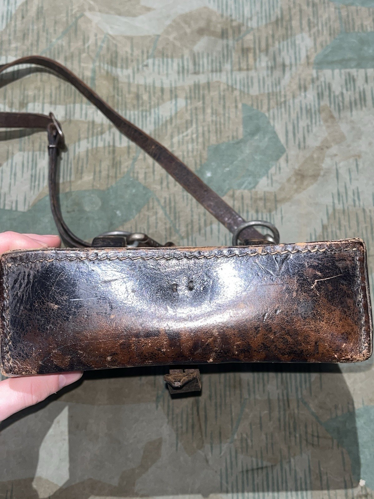 Original WW2 German FF33 Field Telephone / Radio Signal Tool Pouch Marked BMN 41 - Image 10