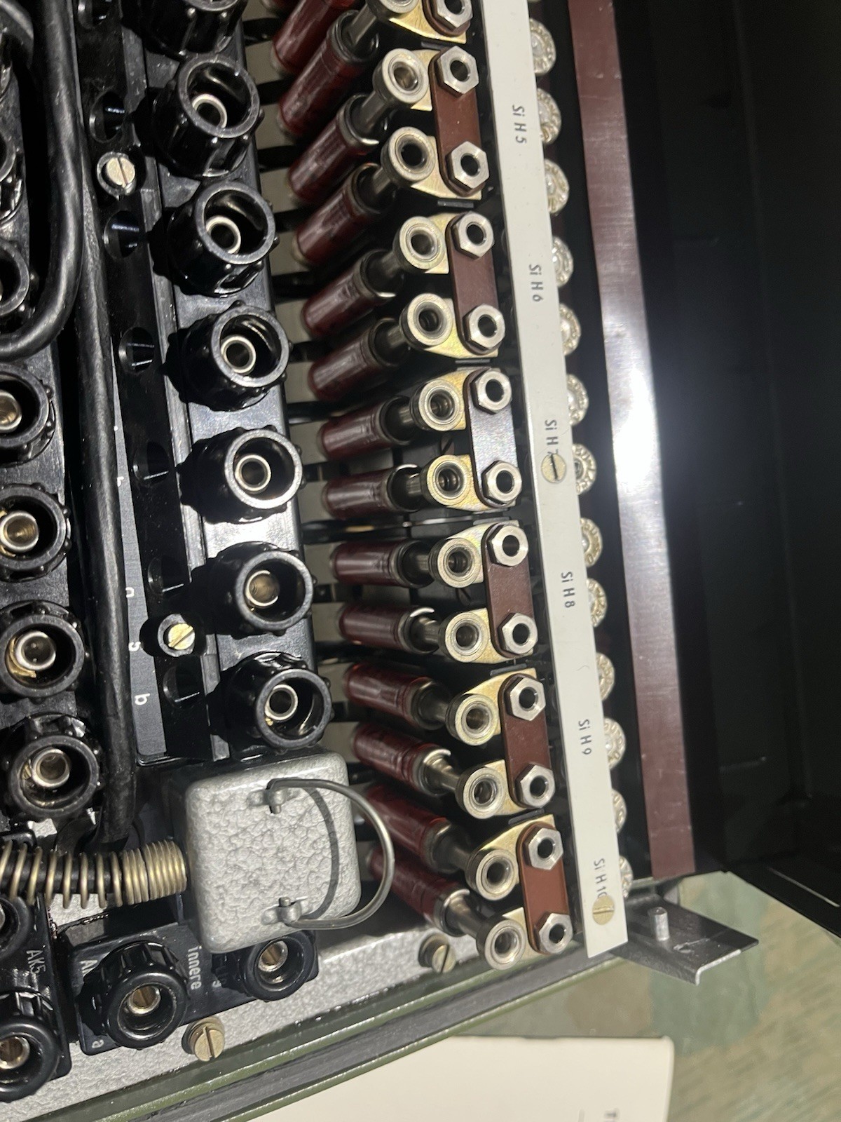Post WW2 German Field Phone Switchboard High Voltage Protection Board OB62 - Image 5