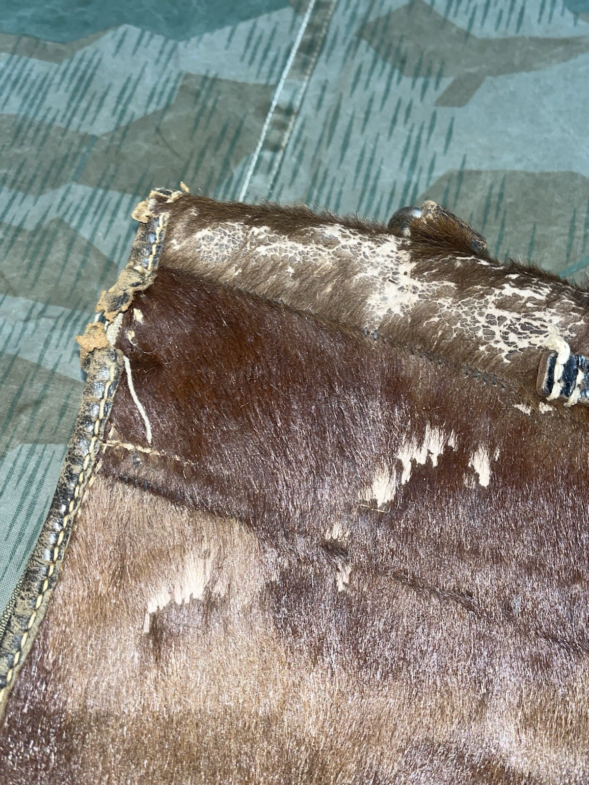 Original WW2 German Uniform M39 Pony Fur Tornister Backpack Marked kzl 43 - Image 4