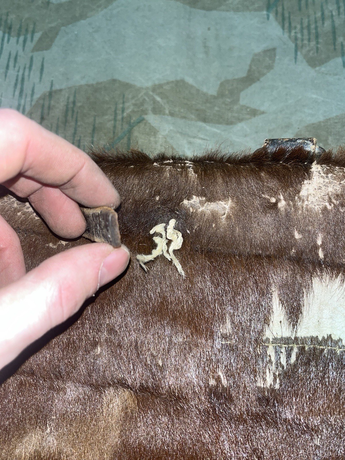 Original WW2 German Uniform M39 Pony Fur Tornister Backpack Marked kzl 43 - Image 7