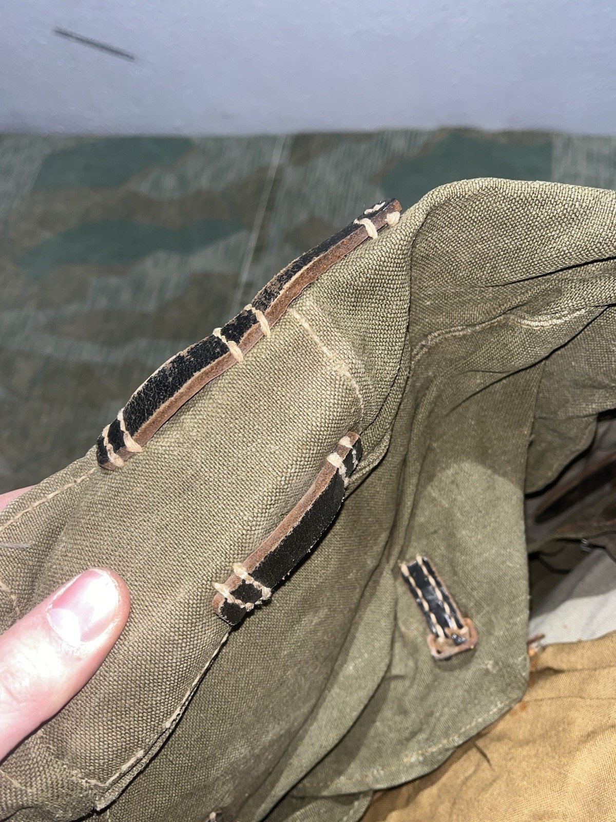 Original WW2 German Uniform M39 Pony Fur Tornister Backpack Marked kzl 43 - Image 12