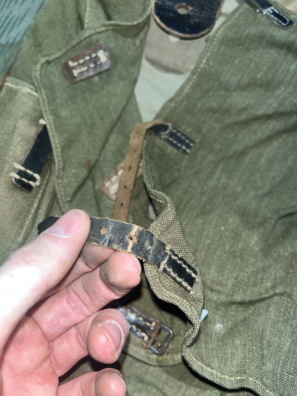 Original WW2 German Uniform M39 Pony Fur Tornister Backpack Marked kzl 43 - Image 18