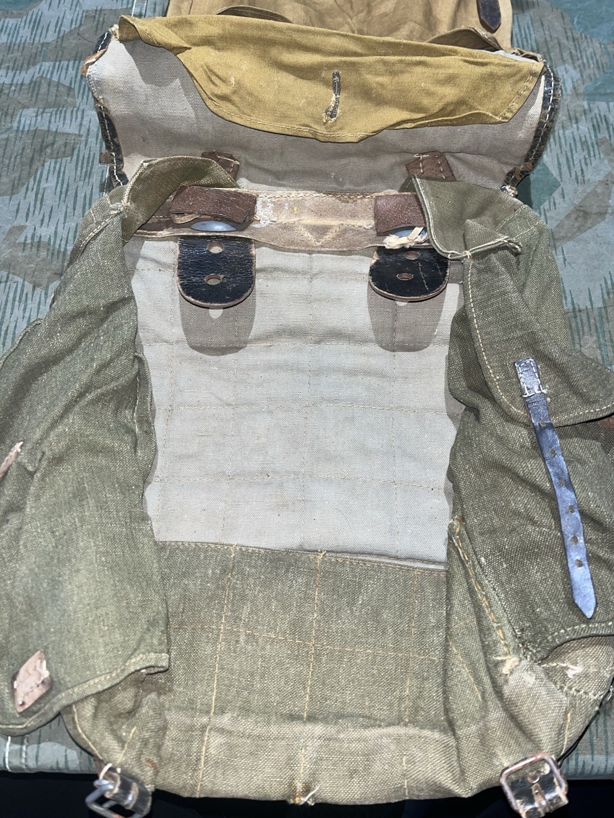 Original WW2 German Uniform M39 Pony Fur Tornister Backpack Marked kzl 43 - Image 21
