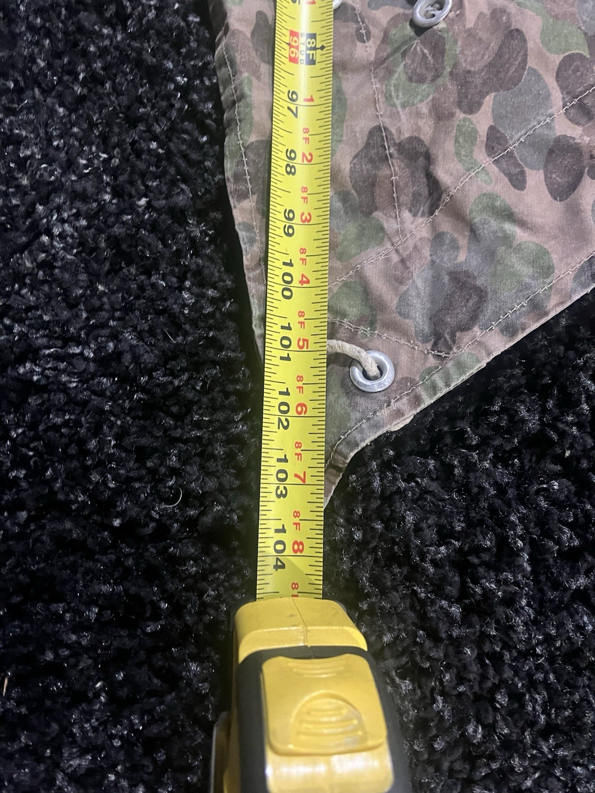 Post WW2 Austrian Pea Dot Camo Reversible Zeltbahn Poncho Tent Original Used - Image 14