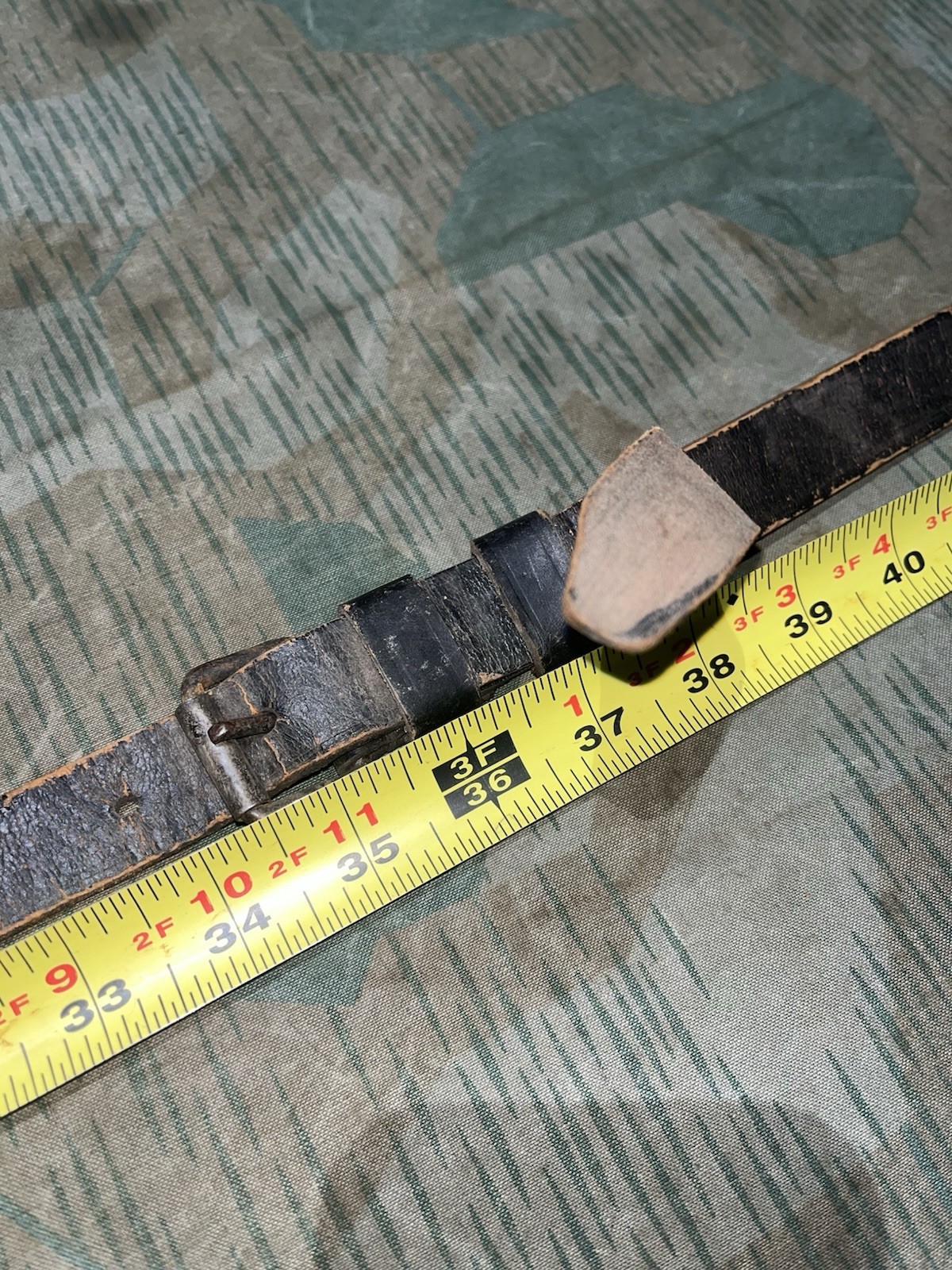 Original WW2 German FF33 Field Telephone / 10 Line Switchboard Leather Shoulder Strap Sling - Image 9
