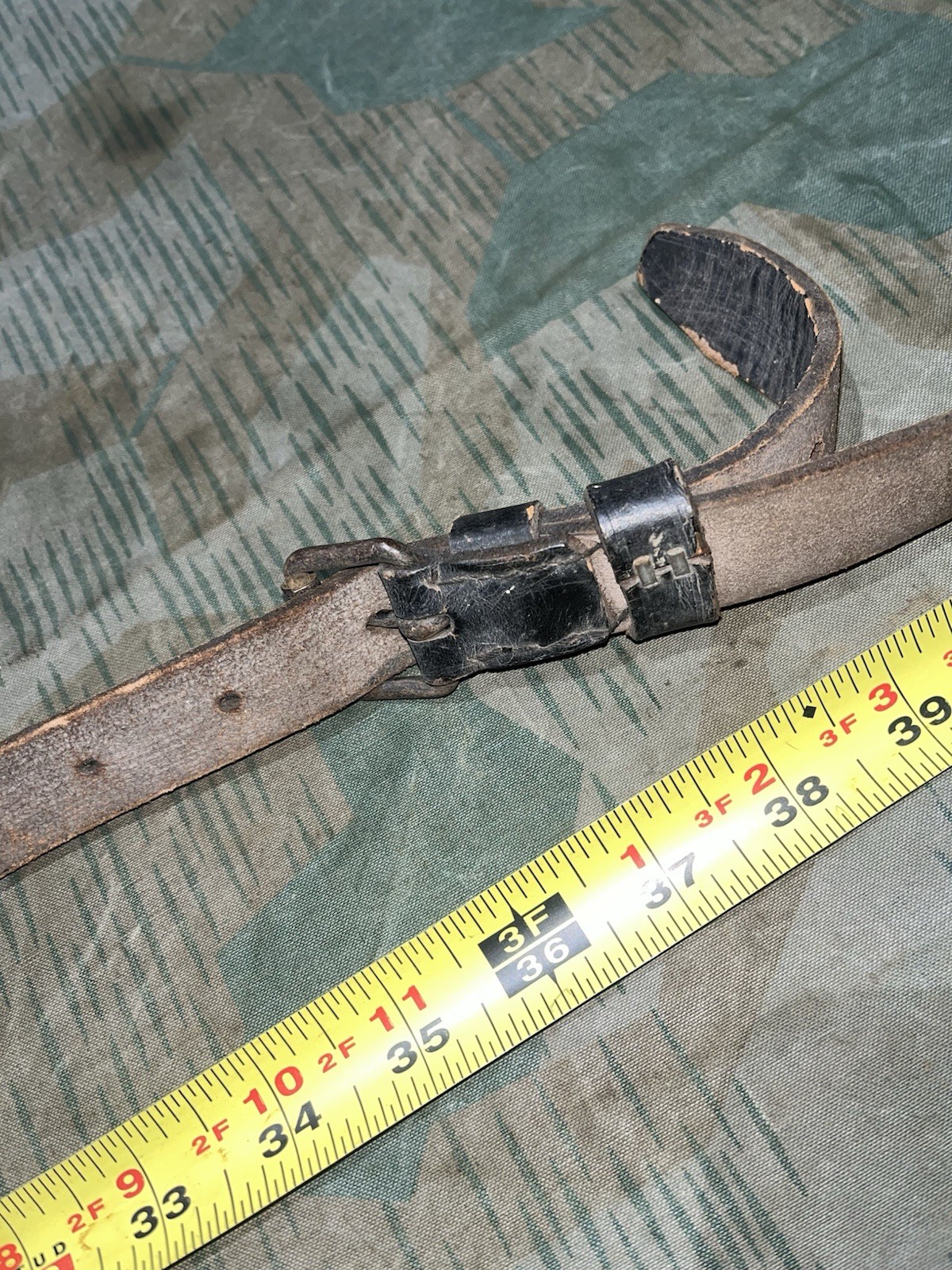 Original WW2 German FF33 Field Telephone / 10 Line Switchboard Leather Shoulder Strap Sling - Image 13