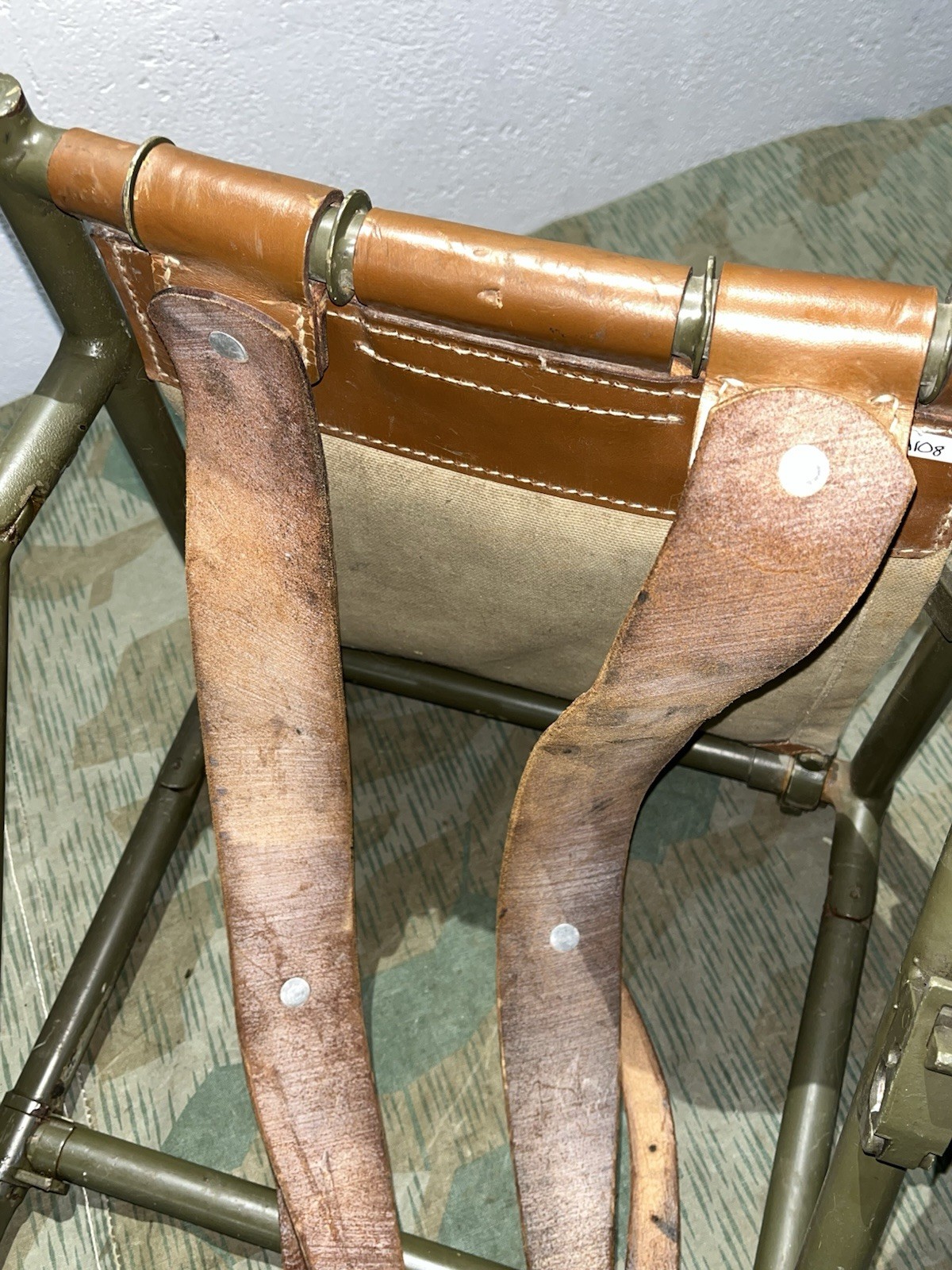 WW2 German Style / Post War FF33 Field Telephone Wire Spool Backpack Cable Reel - Image 2