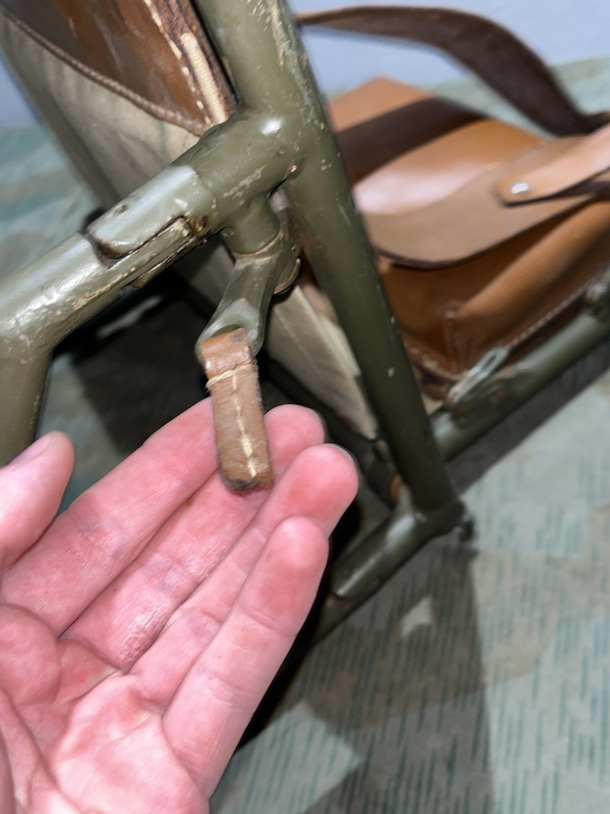 WW2 German Style / Post War FF33 Field Telephone Wire Spool Backpack Cable Reel - Image 6