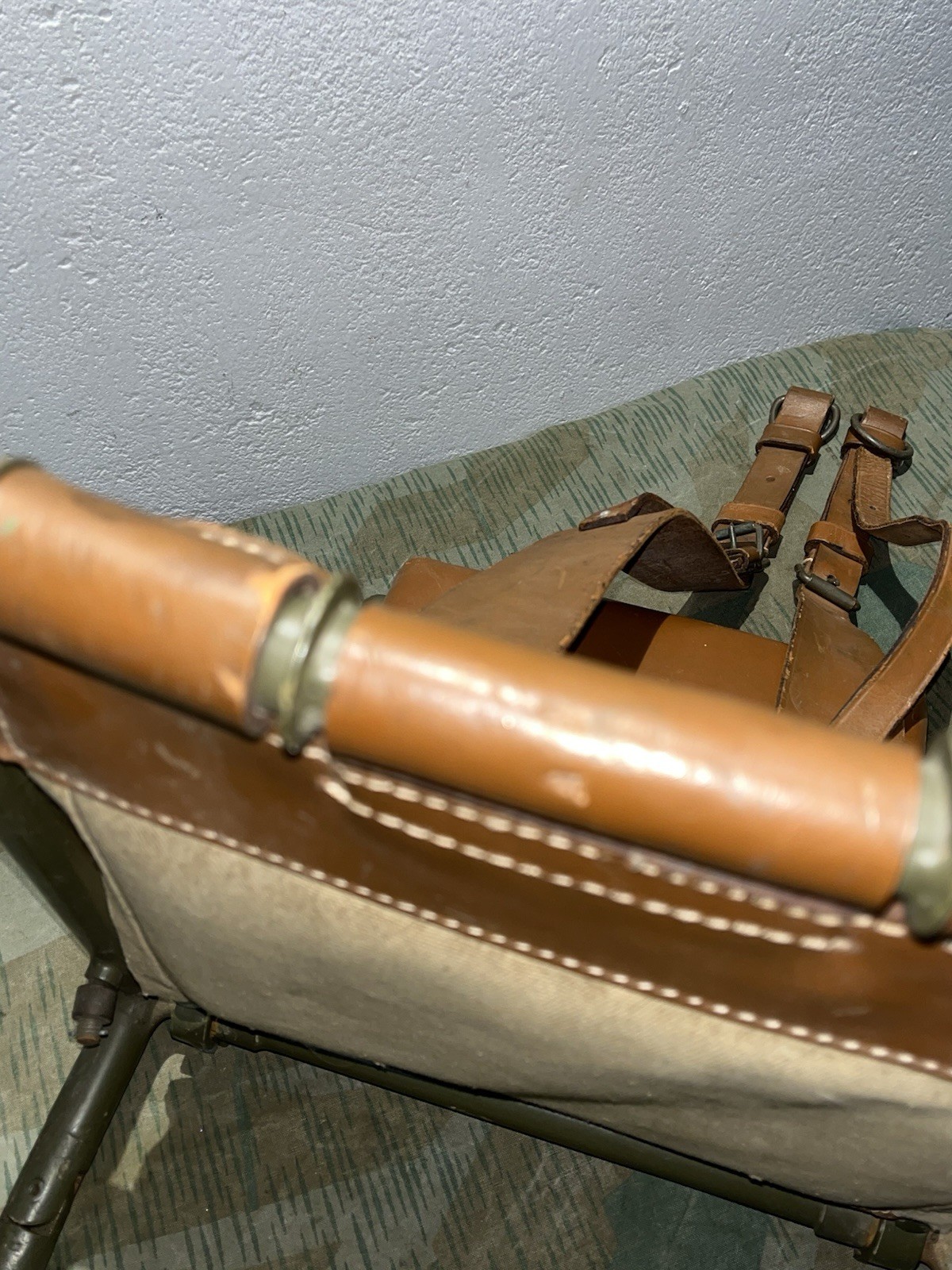 WW2 German Style / Post War FF33 Field Telephone Wire Spool Backpack Cable Reel - Image 8