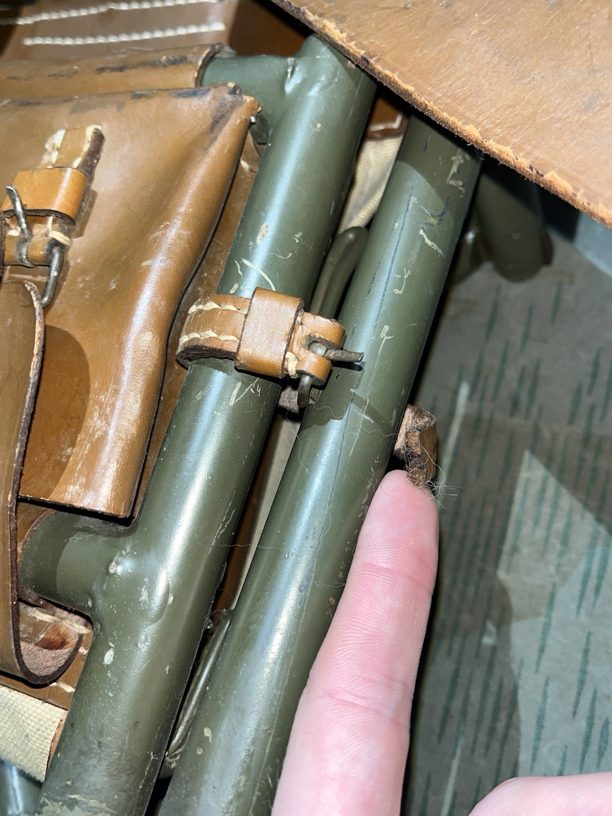 WW2 German Style / Post War FF33 Field Telephone Wire Spool Backpack Cable Reel - Image 17