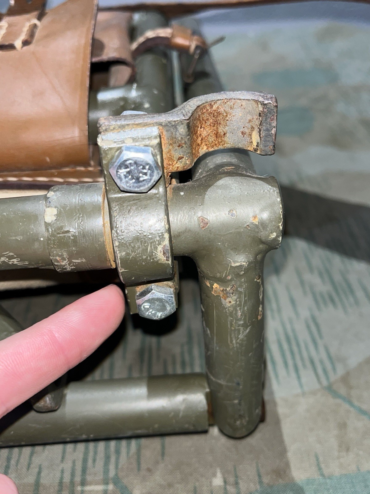 WW2 German Style / Post War FF33 Field Telephone Wire Spool Backpack Cable Reel - Image 18