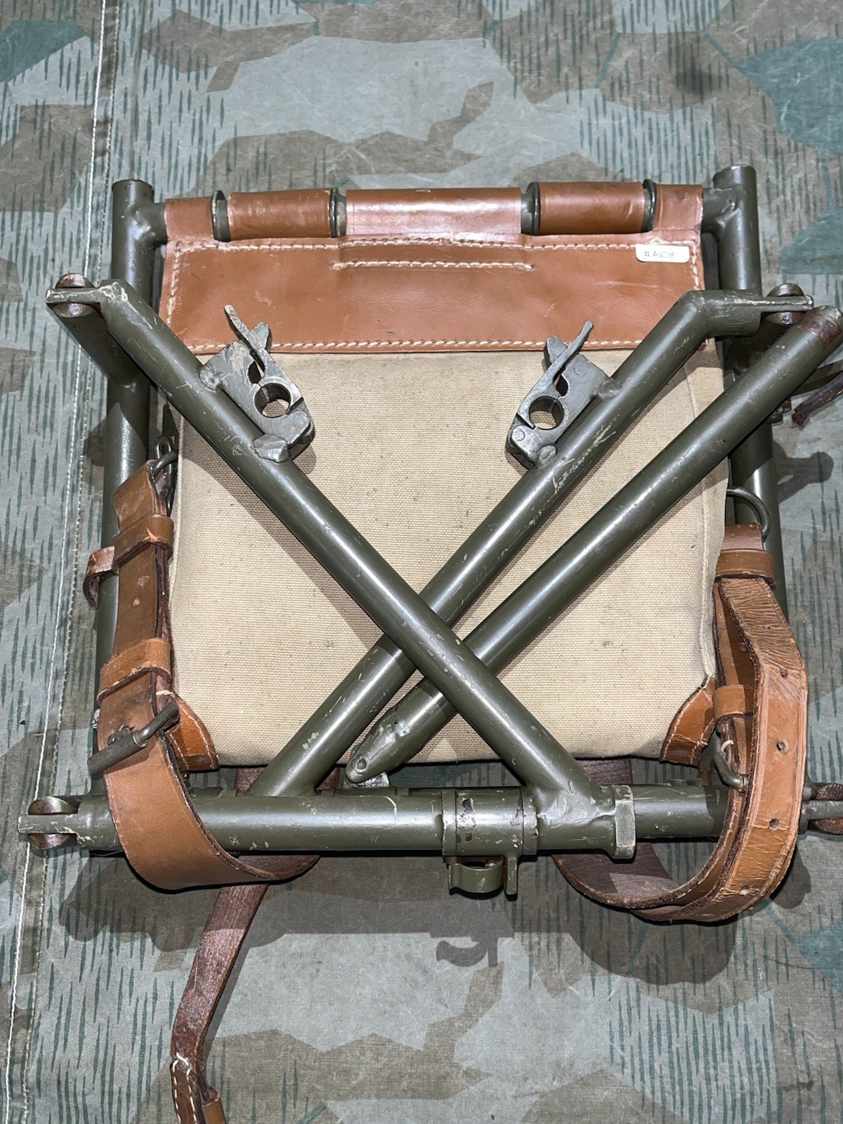 WW2 German Style / Post War FF33 Field Telephone Wire Spool Backpack Cable Reel - Image 20
