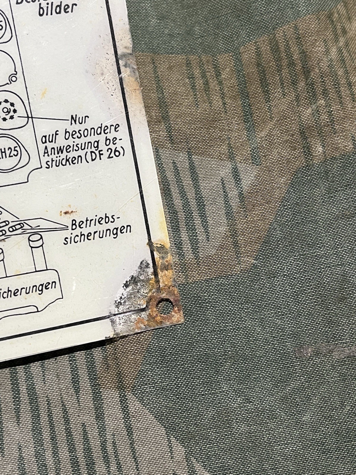 Original WW2 German Wehrmacht WR 1/P (Mar.) Radio Front Lid Diagram Schematic - Image 7