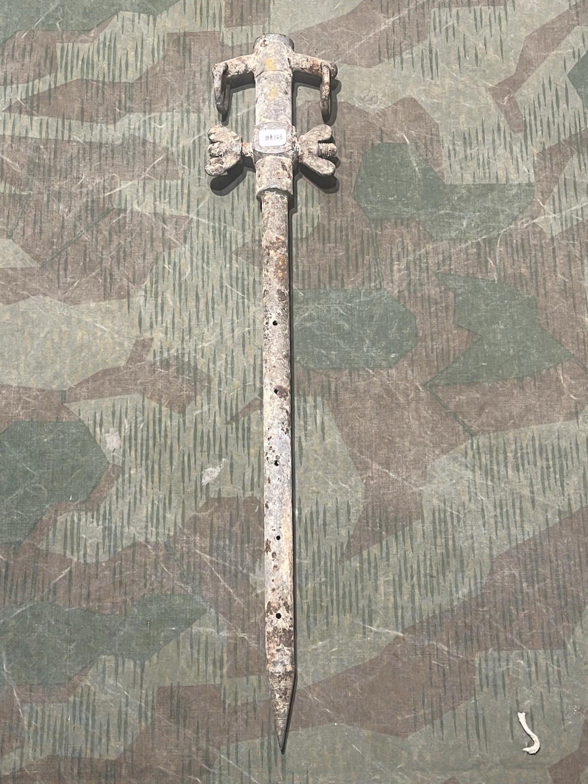 Original WW2 German FF33 Field Telephone / Radio Earth Ground Stake Waffen Marked