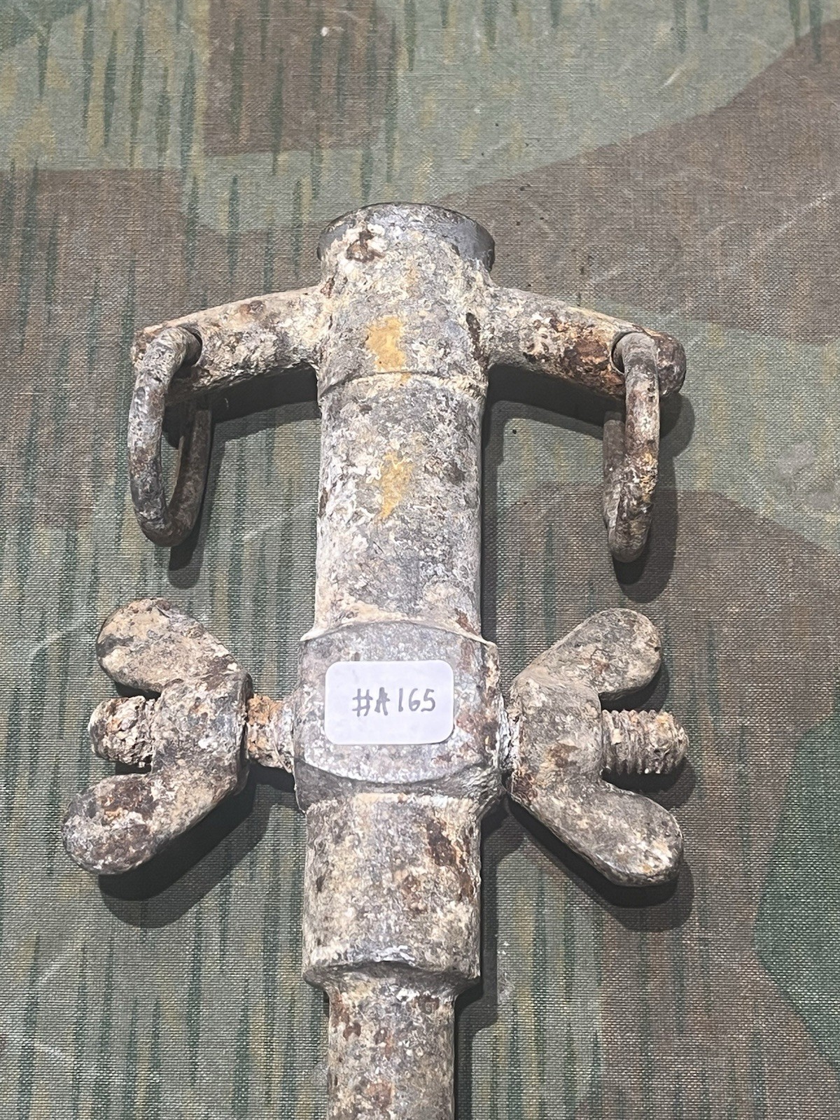 Original WW2 German FF33 Field Telephone / Radio Earth Ground Stake Waffen Marked - Image 4