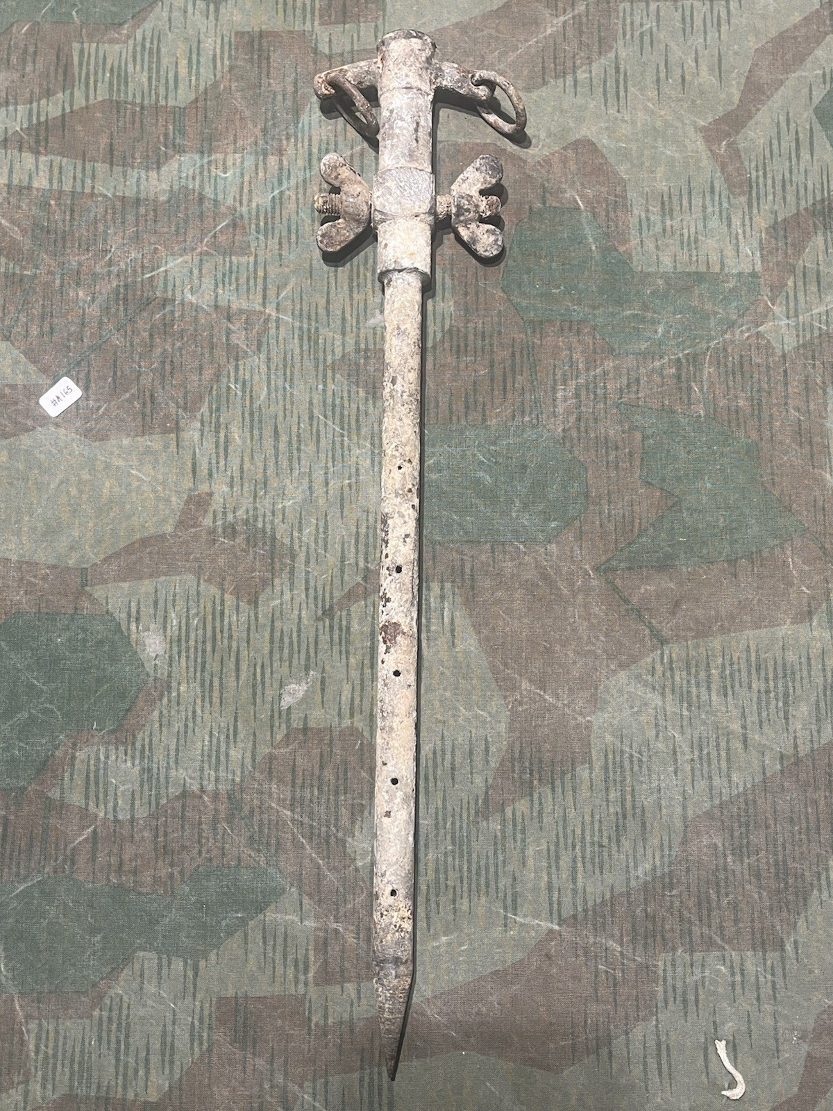 Original WW2 German FF33 Field Telephone / Radio Earth Ground Stake Waffen Marked - Image 8