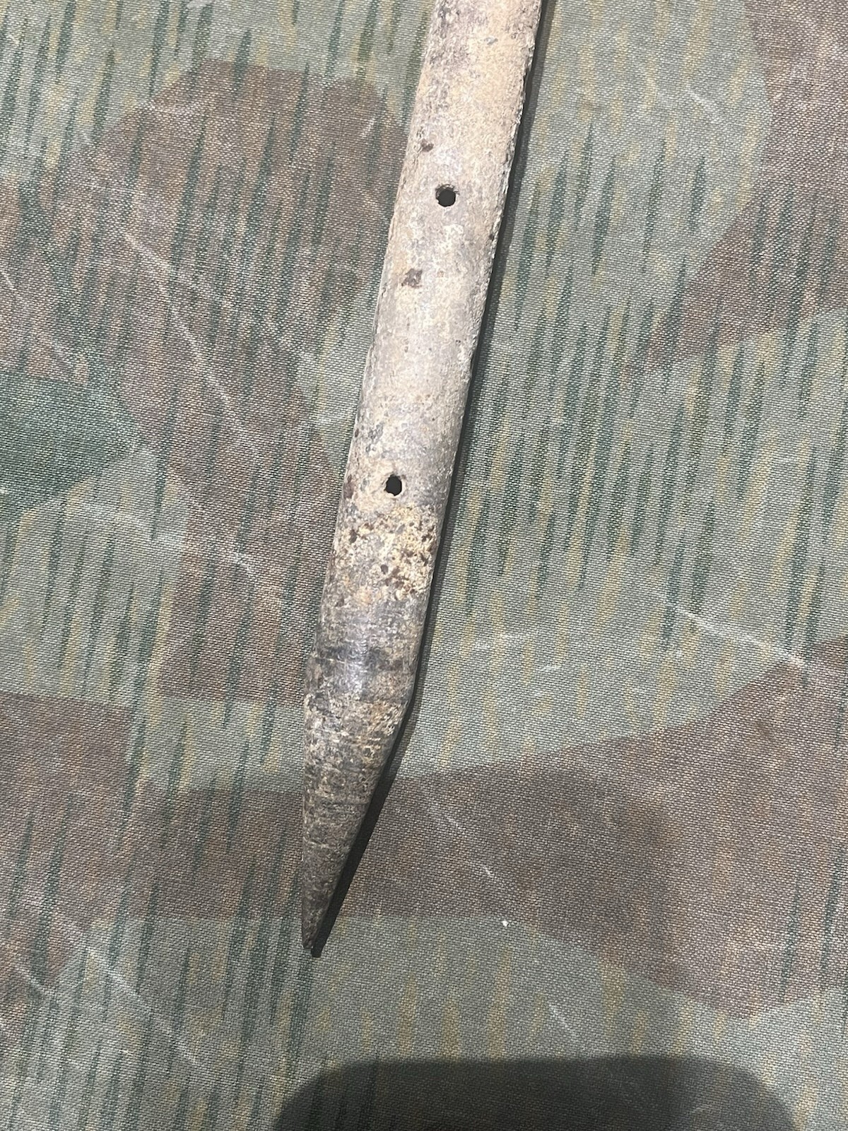 Original WW2 German FF33 Field Telephone / Radio Earth Ground Stake Waffen Marked - Image 9