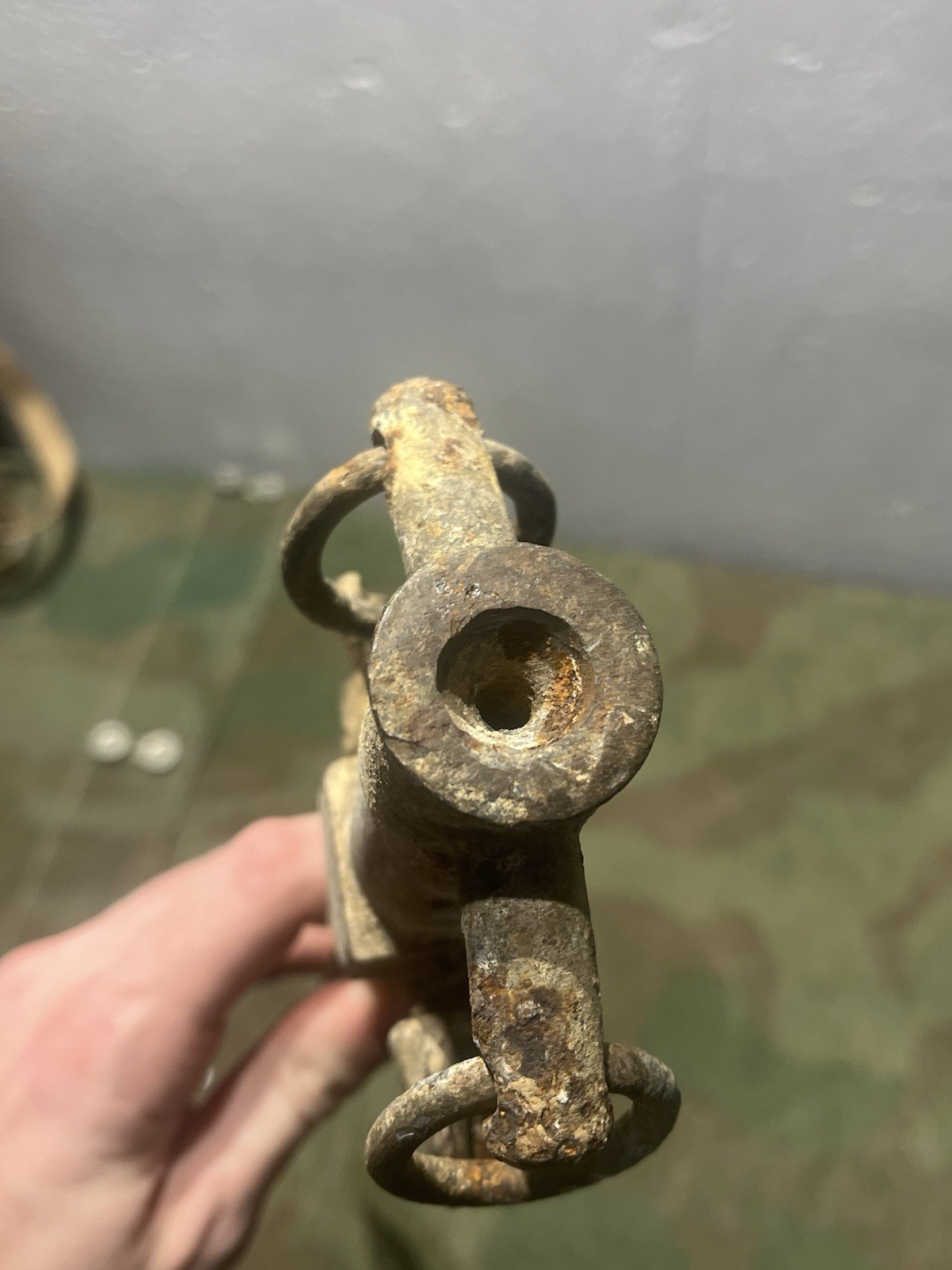 Original WW2 German FF33 Field Telephone / Radio Earth Ground Stake Waffen Marked - Image 13