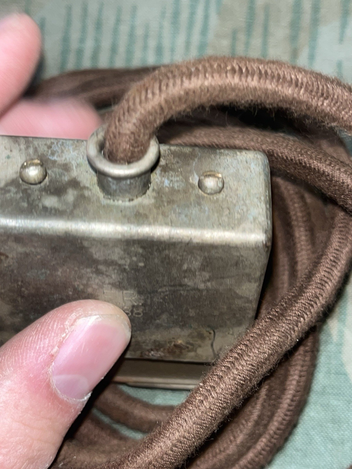 Original WW2 German FF33 Field Telephone / Switchboard Extension Cord for Handsets 1x Only - Image 4