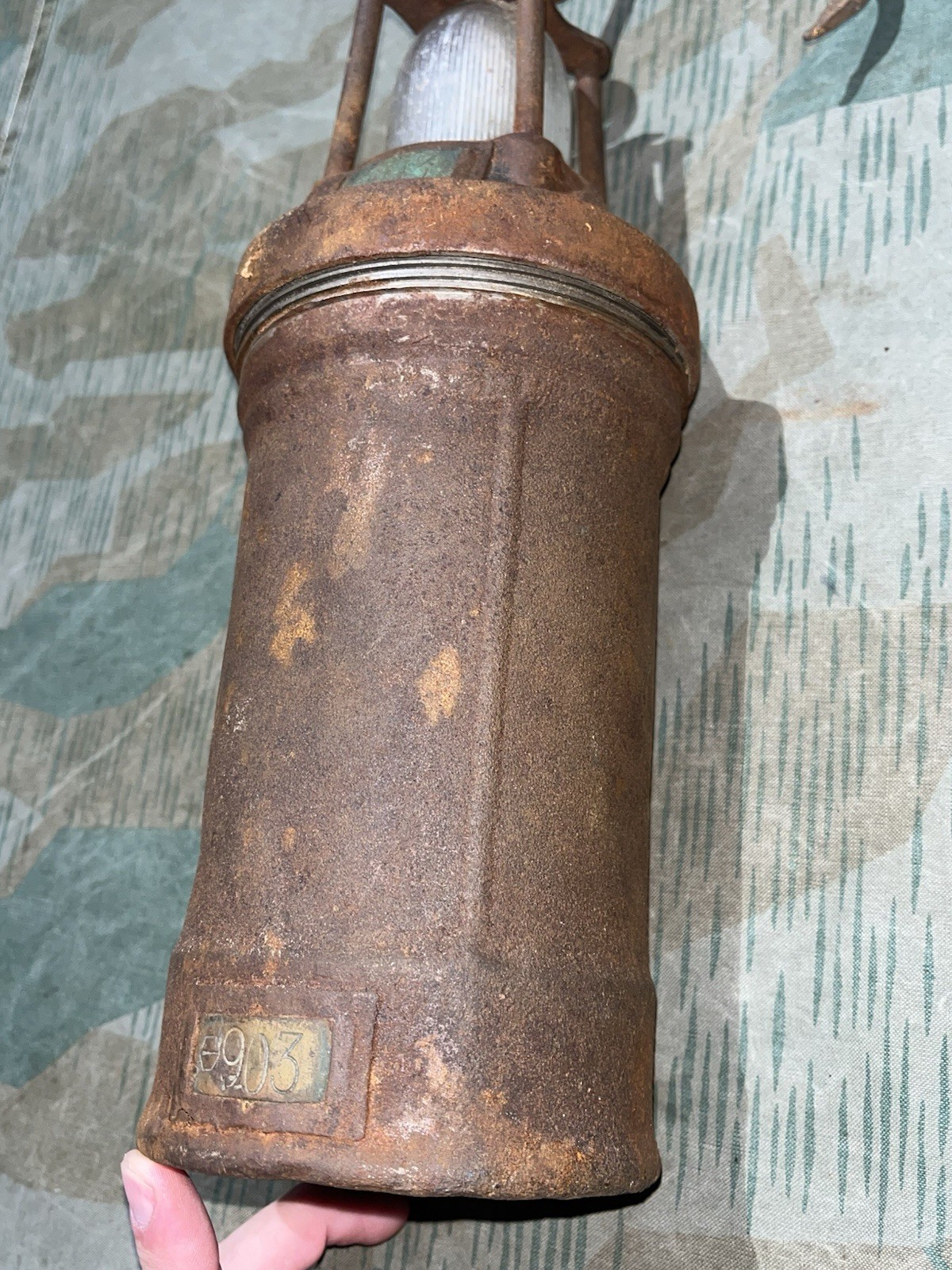 Original WW2 German Luftwaffe / Panzer Handlampe / Mobile Airstrip Landing Lamp - Image 4