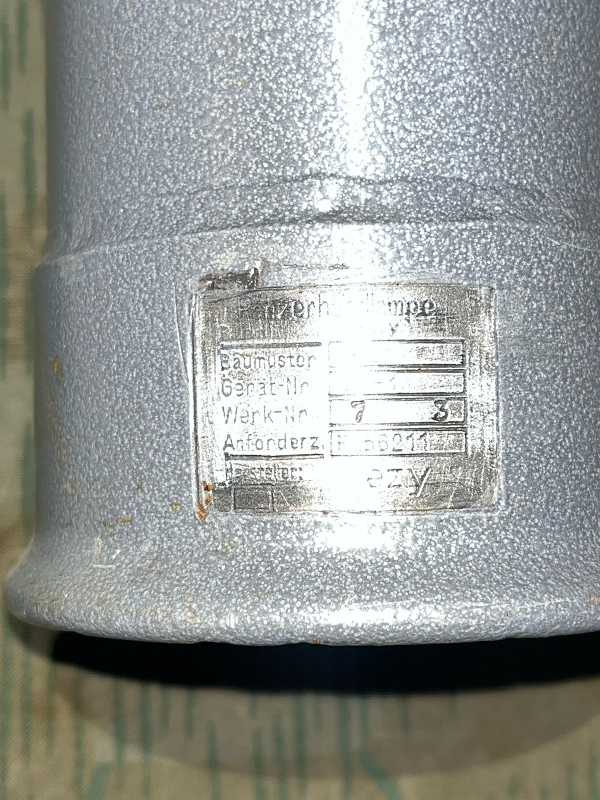 Original WW2 German Luftwaffe / Panzer Handlampe / Mobile Airstrip Landing Lamp - Image 2