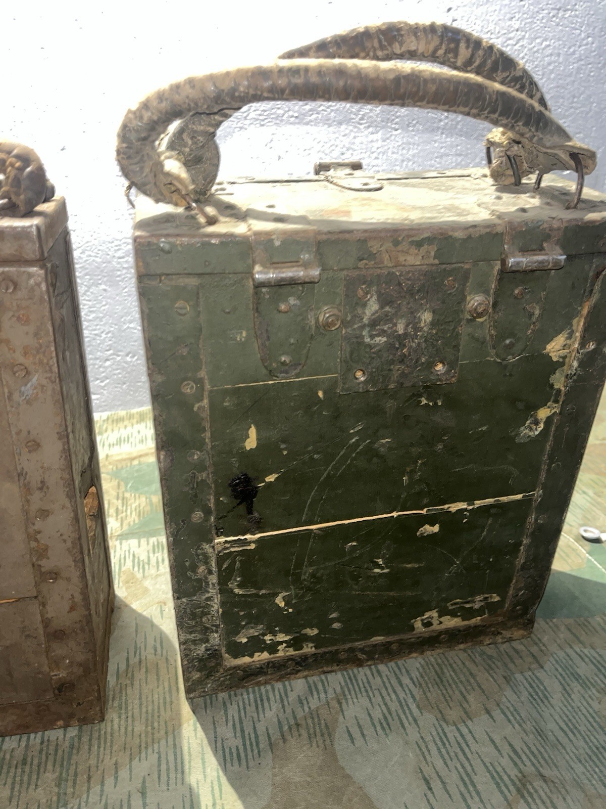 Original WW2 German / 3x Italian Breda M37 Ammo Cans Boxes Crates w/ Feed Trays - Image 19