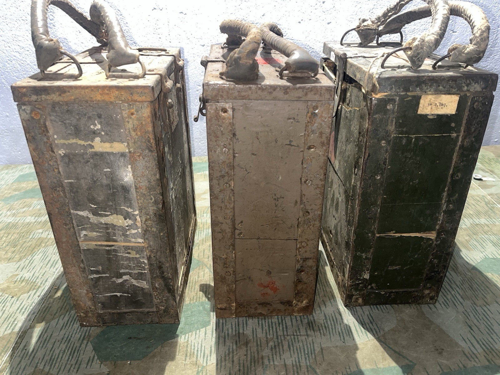 Original WW2 German / 3x Italian Breda M37 Ammo Cans Boxes Crates w/ Feed Trays - Image 20