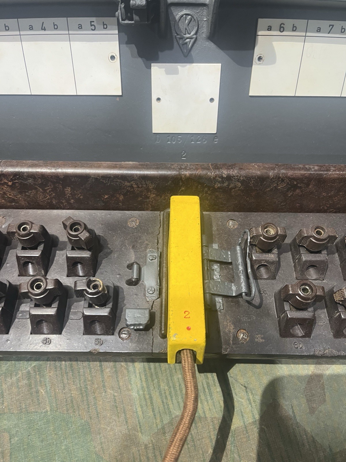 Original WW2 German FF33 Field Telephone / 10 Line Switchboard 30 Pin Plug Cable 1x Only - Image 3