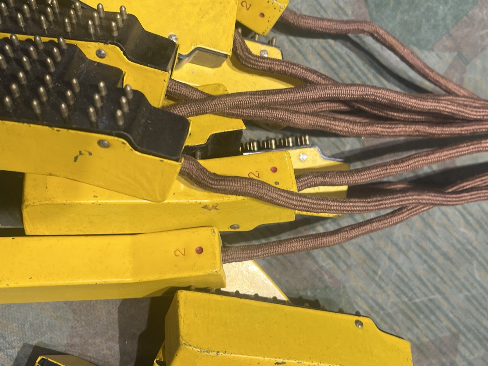 Original WW2 German FF33 Field Telephone / 10 Line Switchboard 30 Pin Plug Cable 1x Only - Image 12