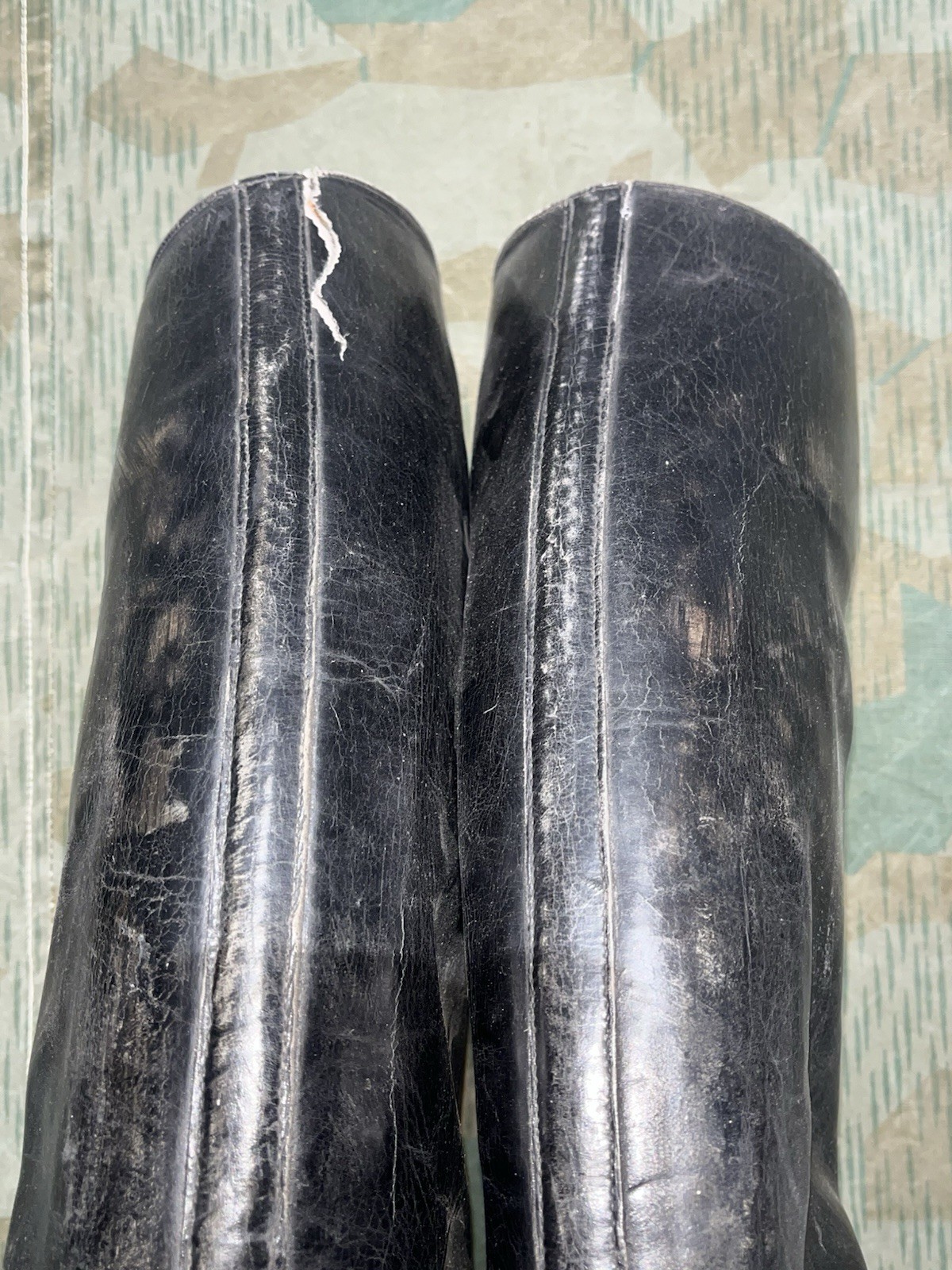 Size 7 Original WW2 German Uniform Combat / Marching Jack Boots - Image 10
