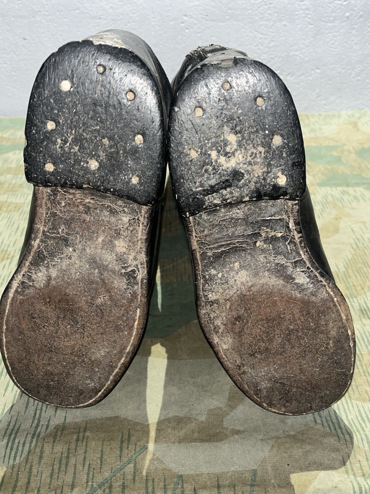 Size 7 Original WW2 German Uniform Combat / Marching Jack Boots - Image 12