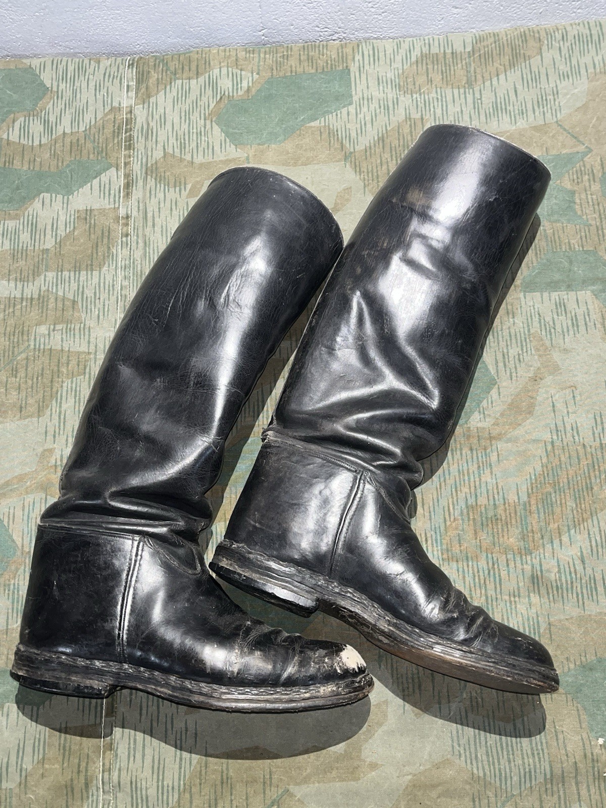 Size 7 Original WW2 German Uniform Combat / Marching Jack Boots - Image 13