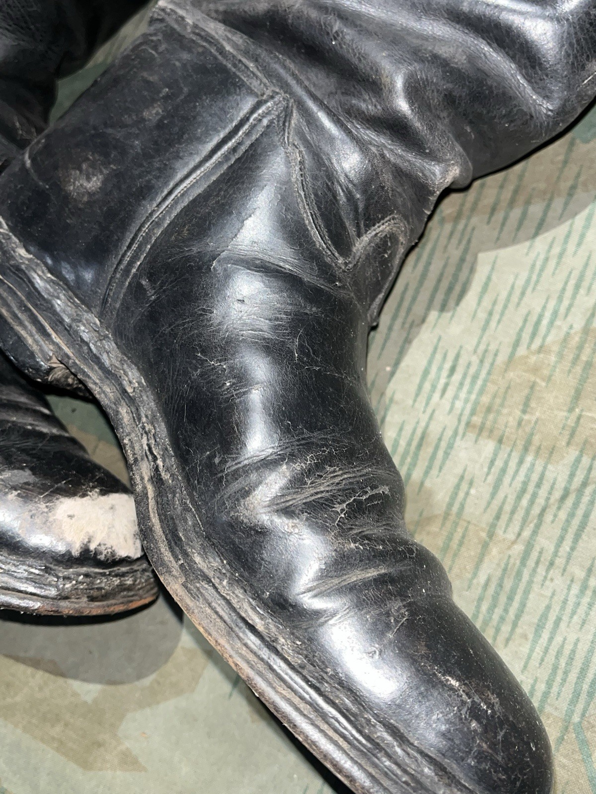Size 7 Original WW2 German Uniform Combat / Marching Jack Boots - Image 15