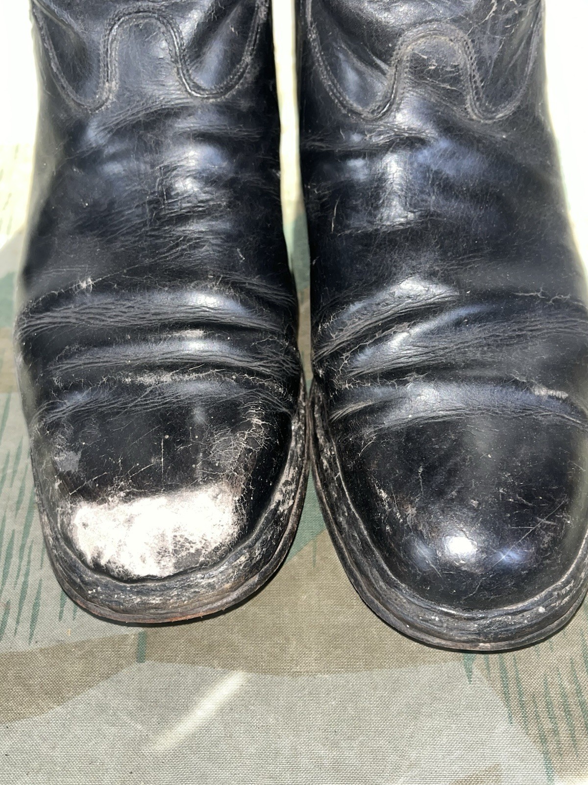 Size 7 Original WW2 German Uniform Combat / Marching Jack Boots - Image 18