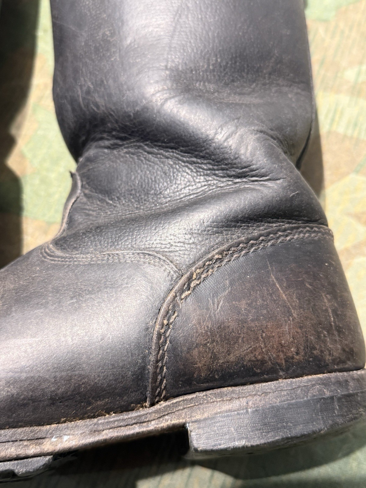 Size 10 WW2 German Style / PW Enlisted Combat Marching Jack Boots Wool Lined - Image 6