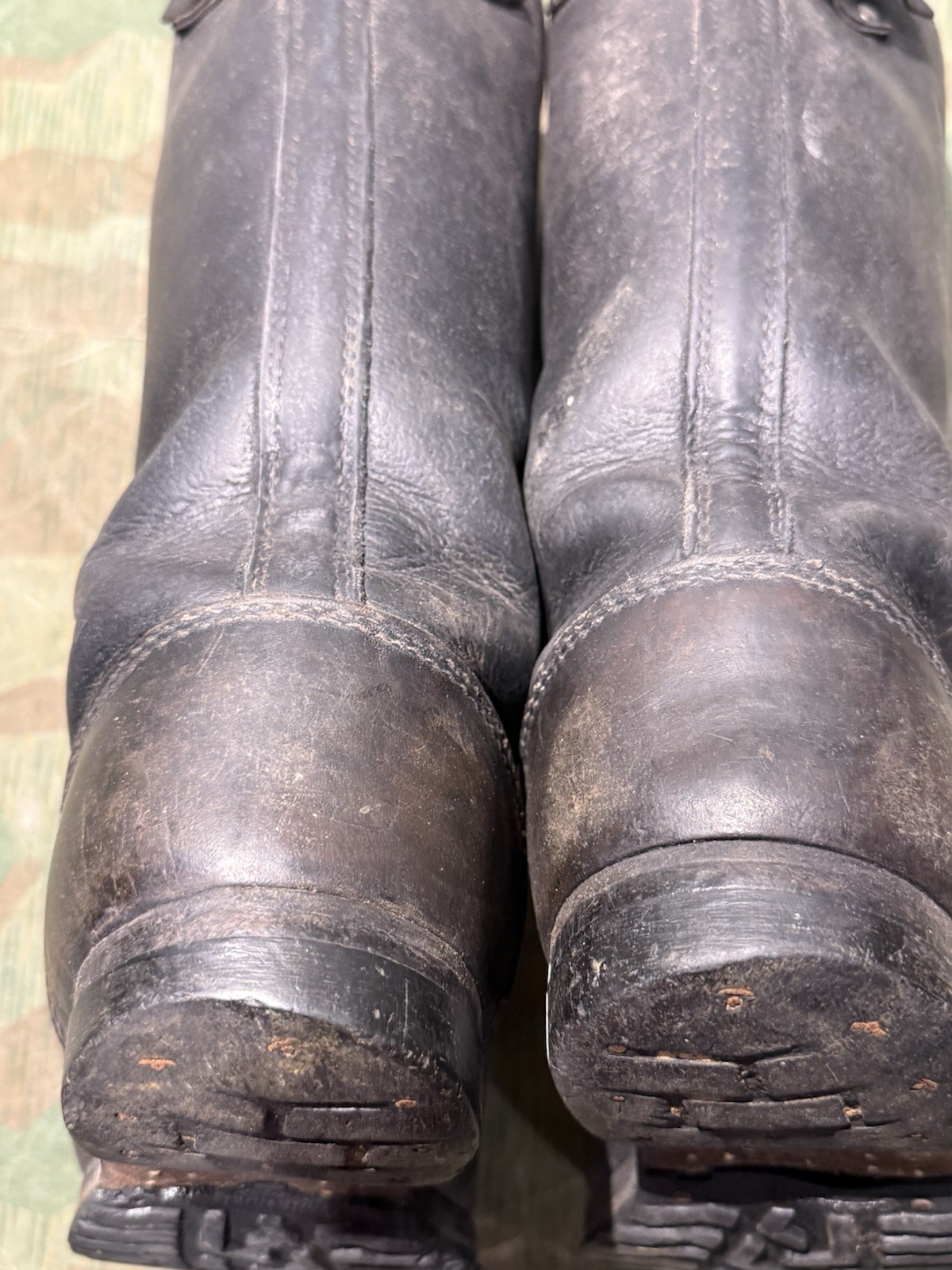 Size 10 WW2 German Style / PW Enlisted Combat Marching Jack Boots Wool Lined - Image 11