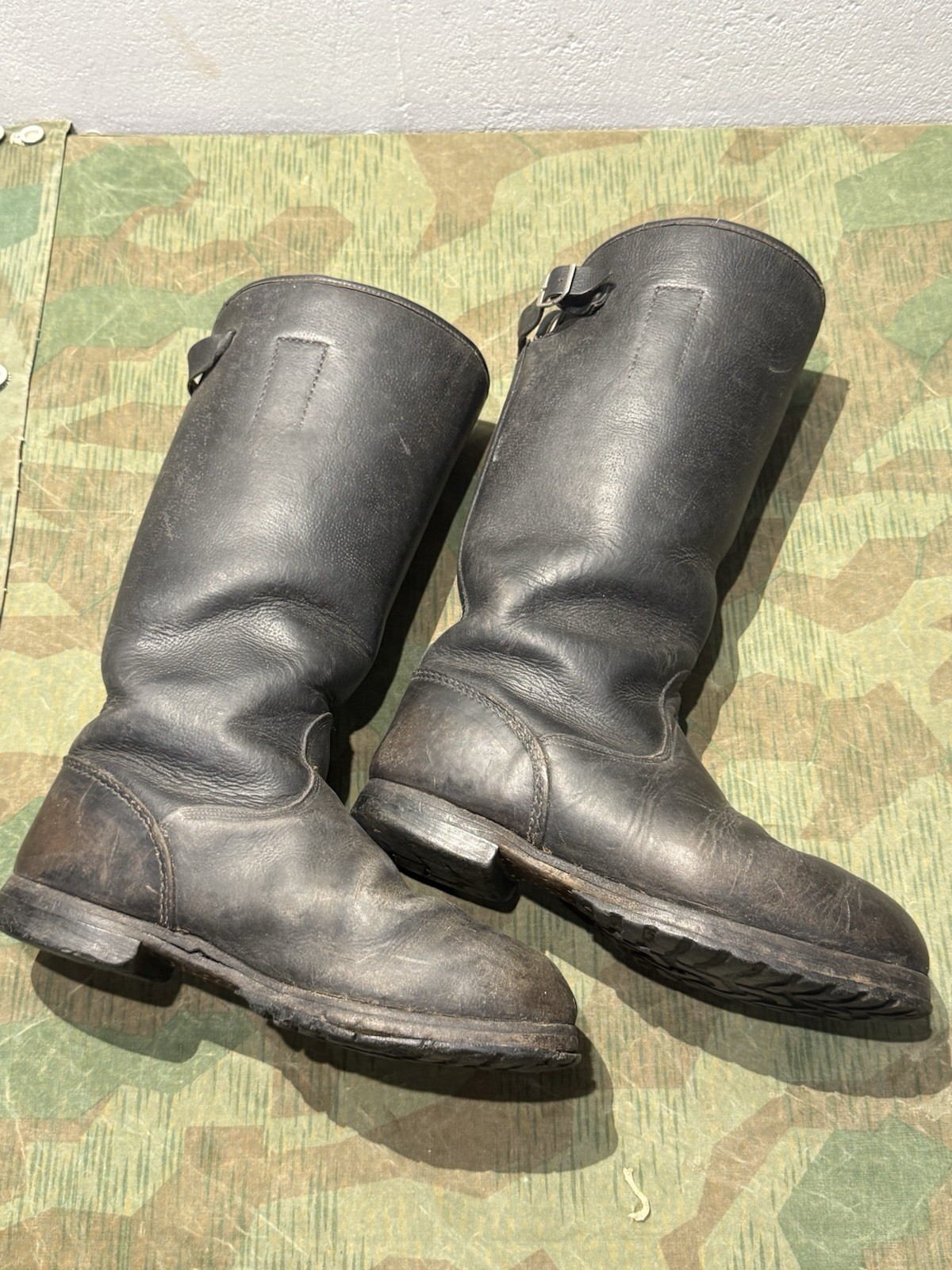 Size 10 WW2 German Style / PW Enlisted Combat Marching Jack Boots Wool Lined - Image 13