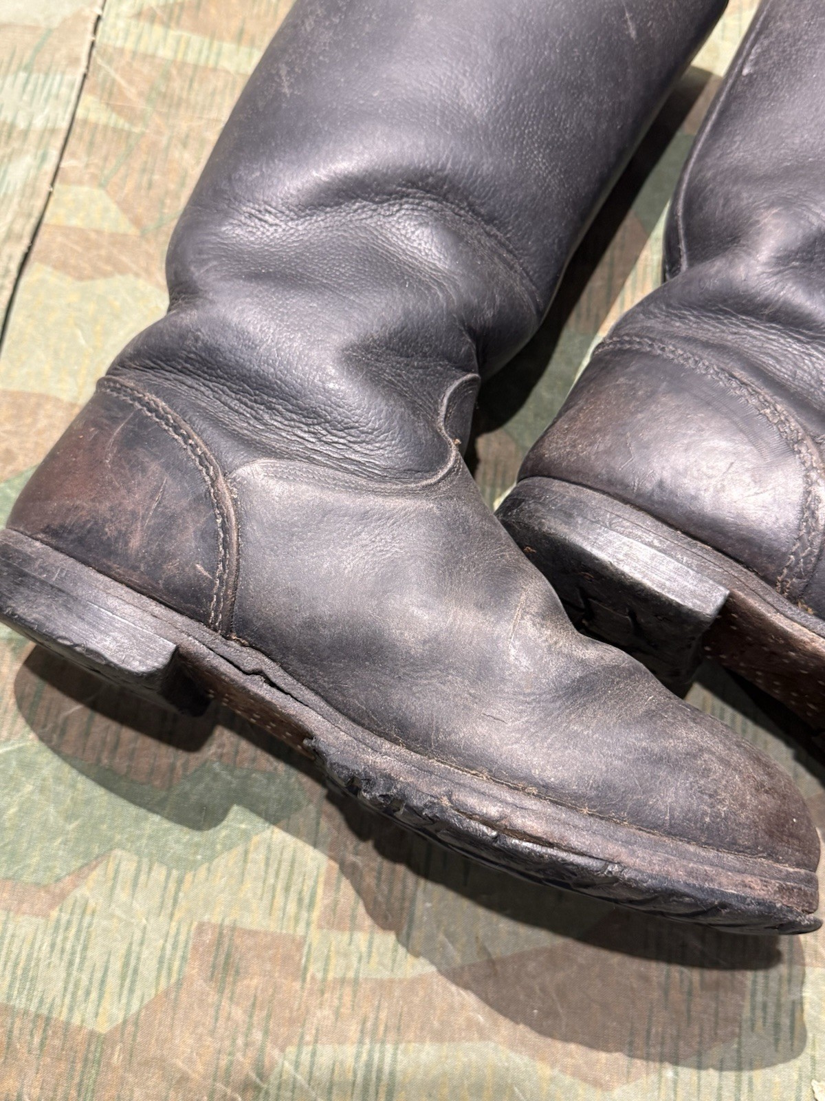 Size 10 WW2 German Style / PW Enlisted Combat Marching Jack Boots Wool Lined - Image 15