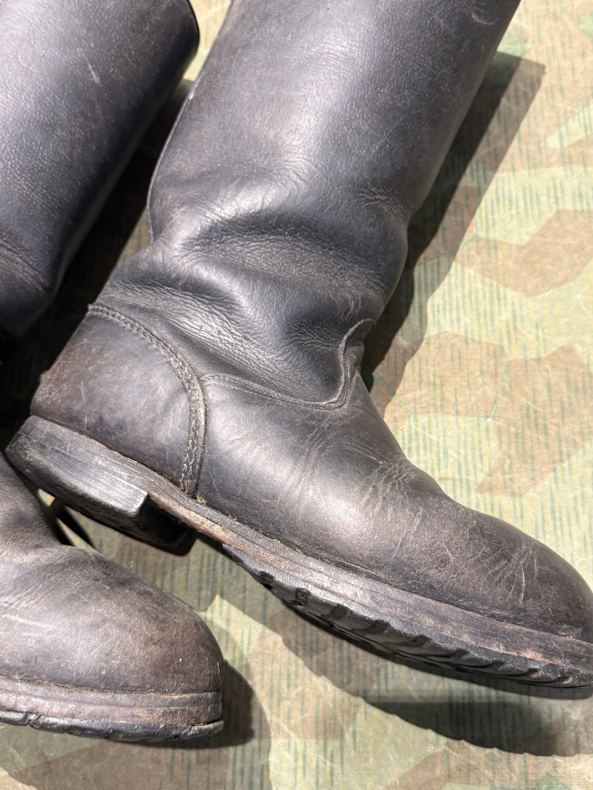 Size 10 WW2 German Style / PW Enlisted Combat Marching Jack Boots Wool Lined - Image 16