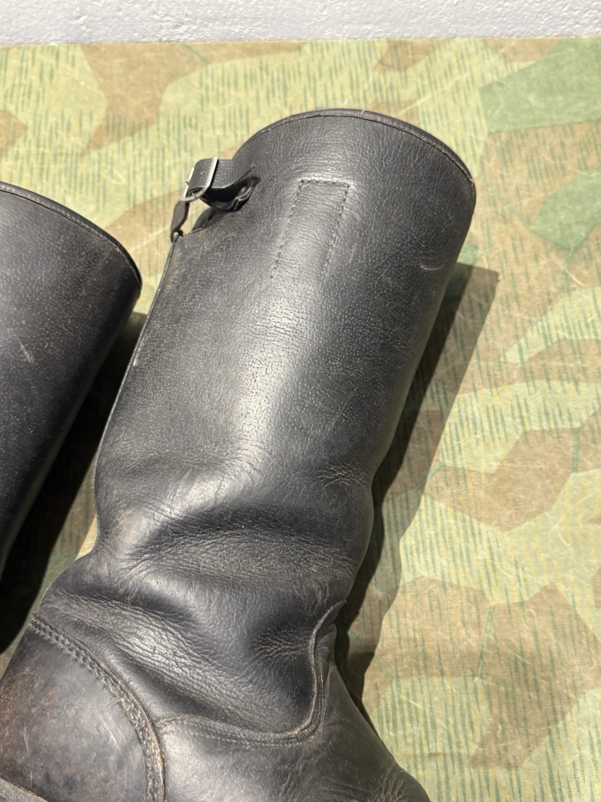 Size 10 WW2 German Style / PW Enlisted Combat Marching Jack Boots Wool Lined - Image 17