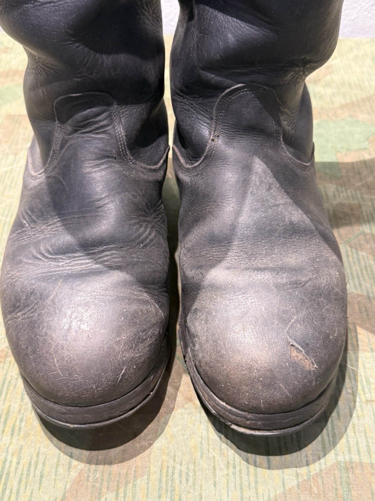 Size 10 WW2 German Style / PW Enlisted Combat Marching Jack Boots Wool Lined - Image 18