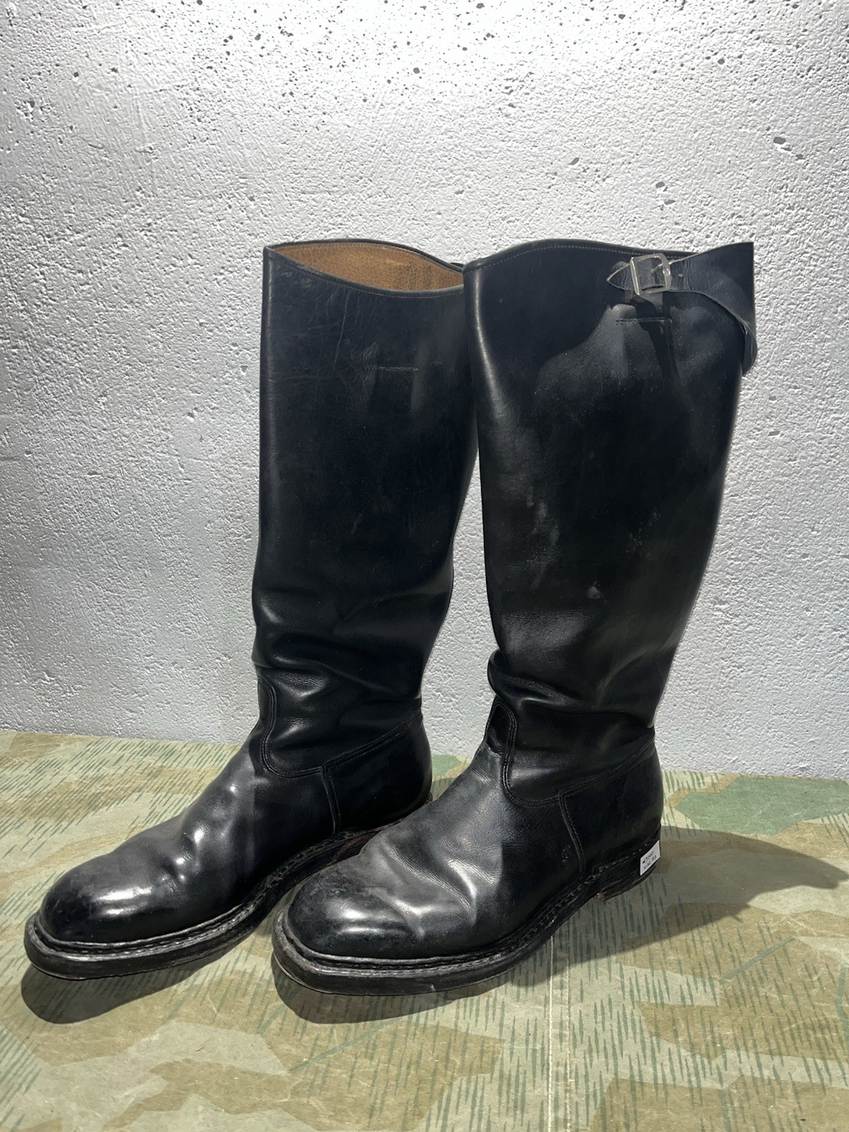 Size 8.5 Original WW2 German Uniform Combat / Marching Jack Boots w/ Hobnails - Image 3