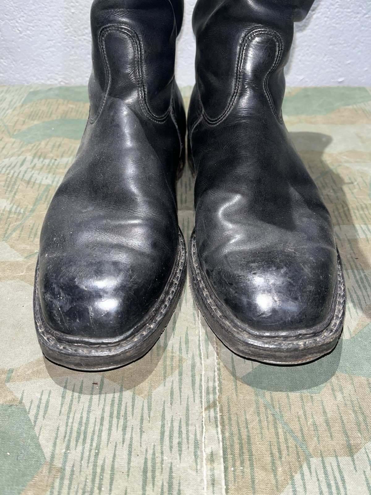 Size 8.5 Original WW2 German Uniform Combat / Marching Jack Boots w/ Hobnails - Image 4