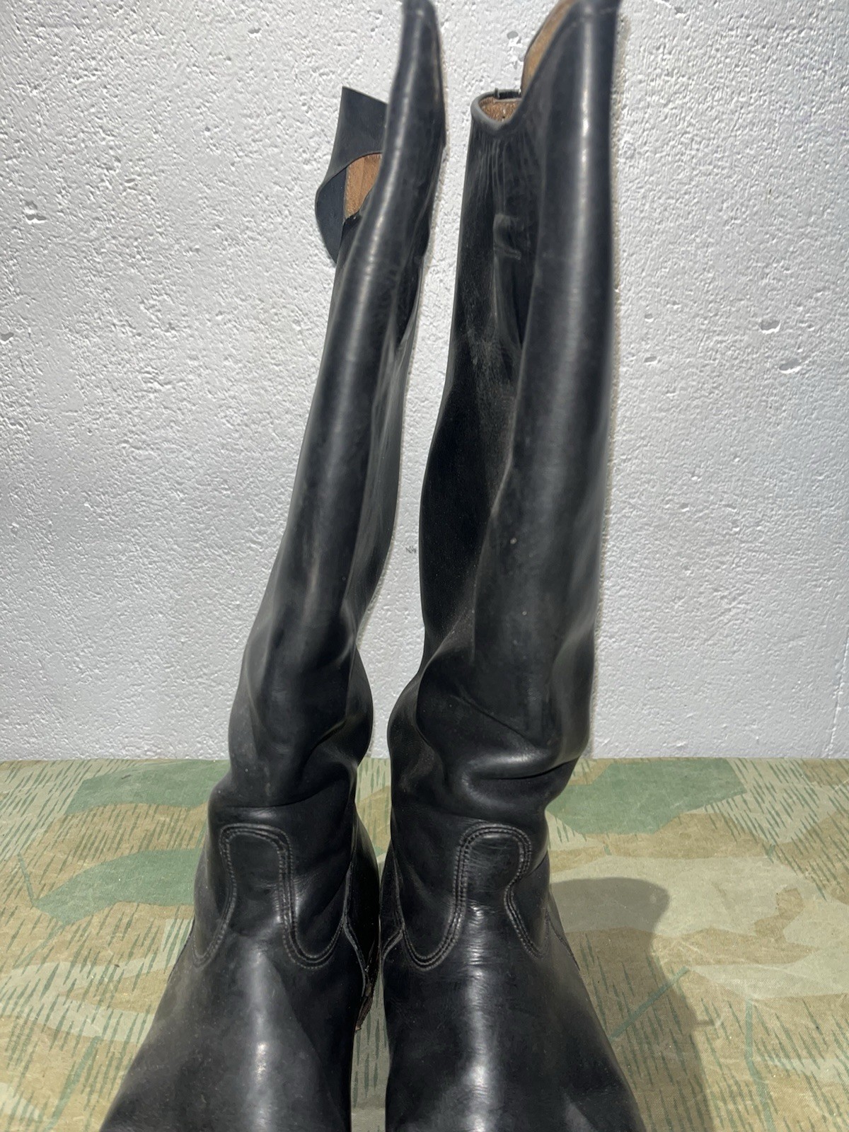 Size 8.5 Original WW2 German Uniform Combat / Marching Jack Boots w/ Hobnails - Image 5
