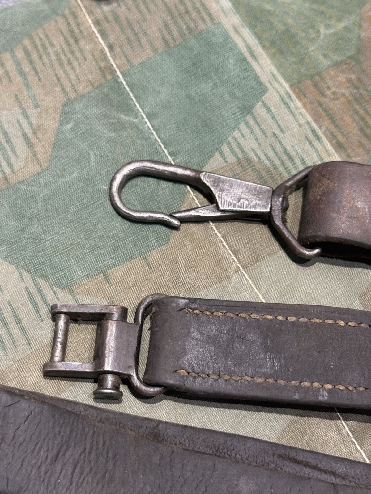 WW2 German Style / Yugo Mg34 Mg42 Leather Shoulder Strap Sling 1x Only - Image 3