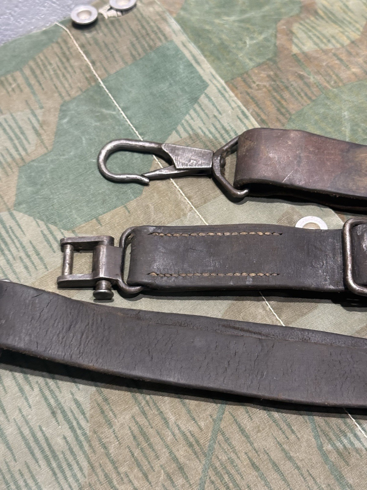 WW2 German Style / Yugo Mg34 Mg42 Leather Shoulder Strap Sling 1x Only - Image 4